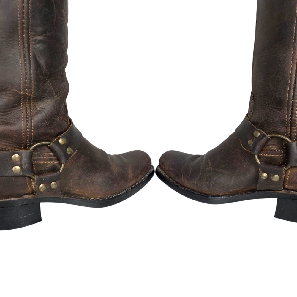 Frye Brown Leather Women's Boots - Picture 6 of 14